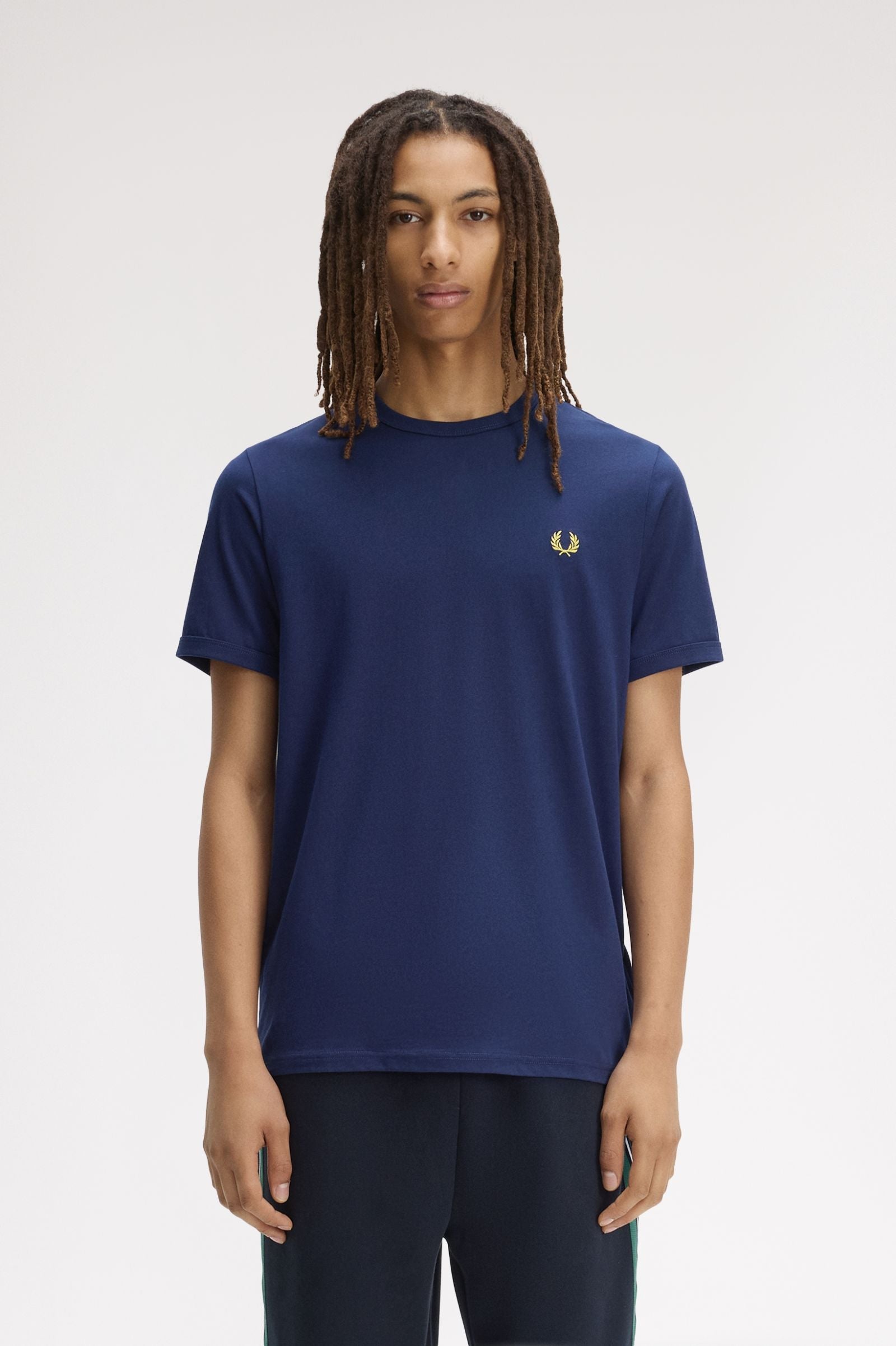 Fred Perry T-shirt Algodão decote redondo várias cores