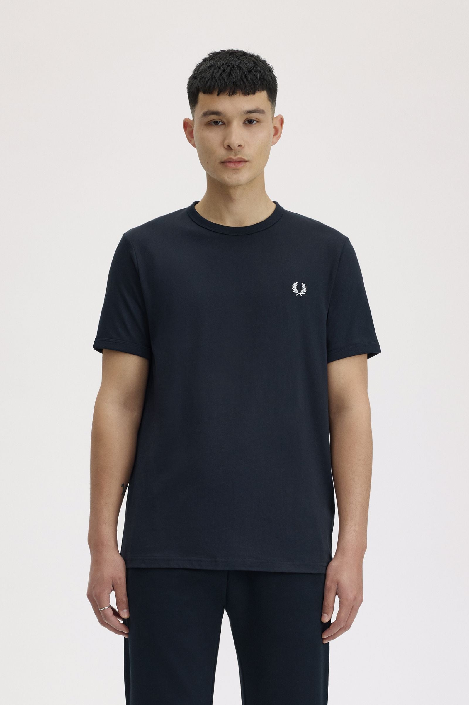 Fred Perry T-shirt Algodão decote redondo várias cores