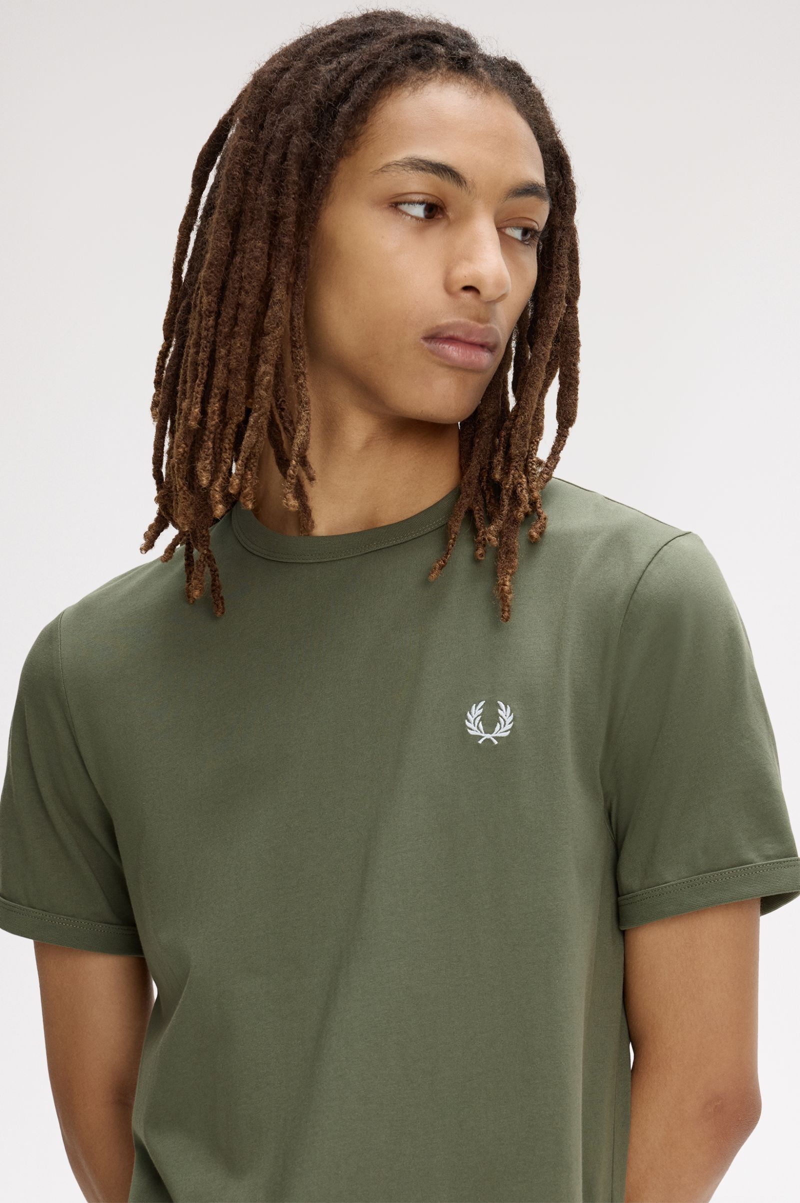 Fred Perry T-shirt Algodão decote redondo várias cores