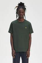 Fred Perry T-shirt Algodão Regular Fit Gola Redonda Modelo 6