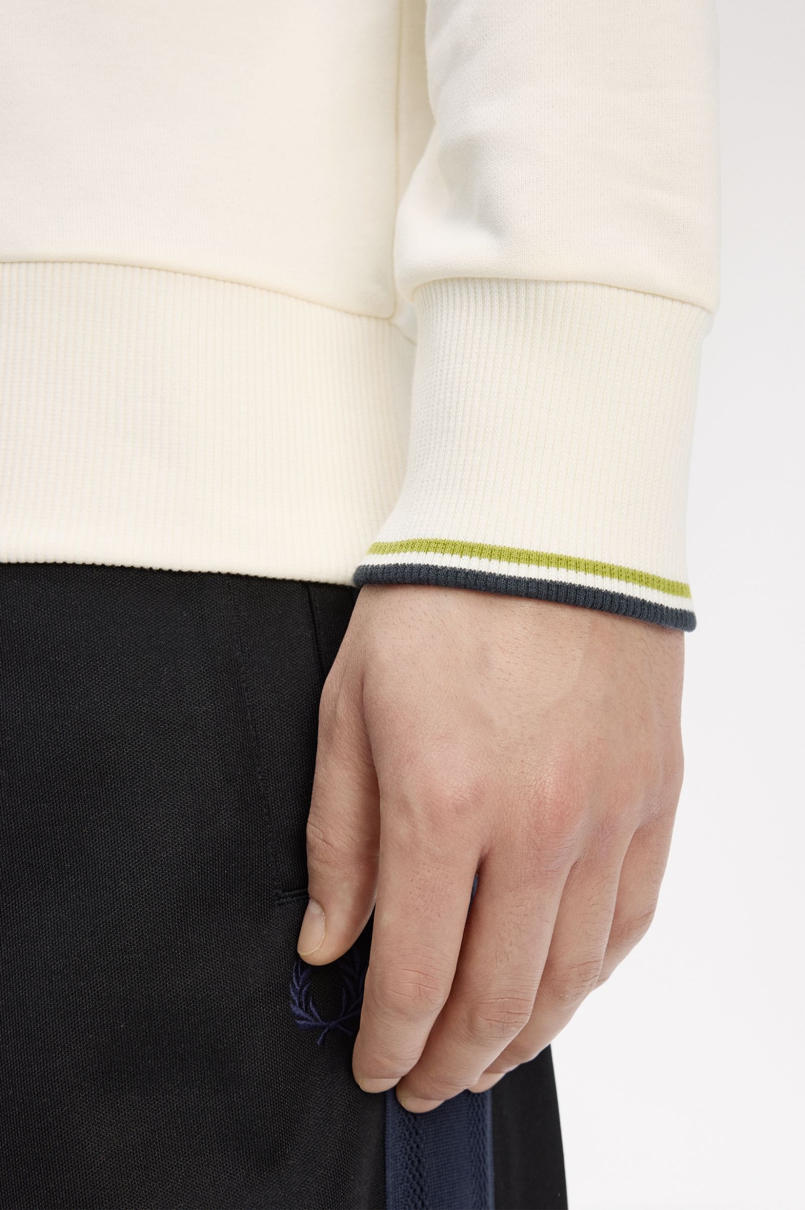 Fred Perry Polo Bordado Algodão com Fecho