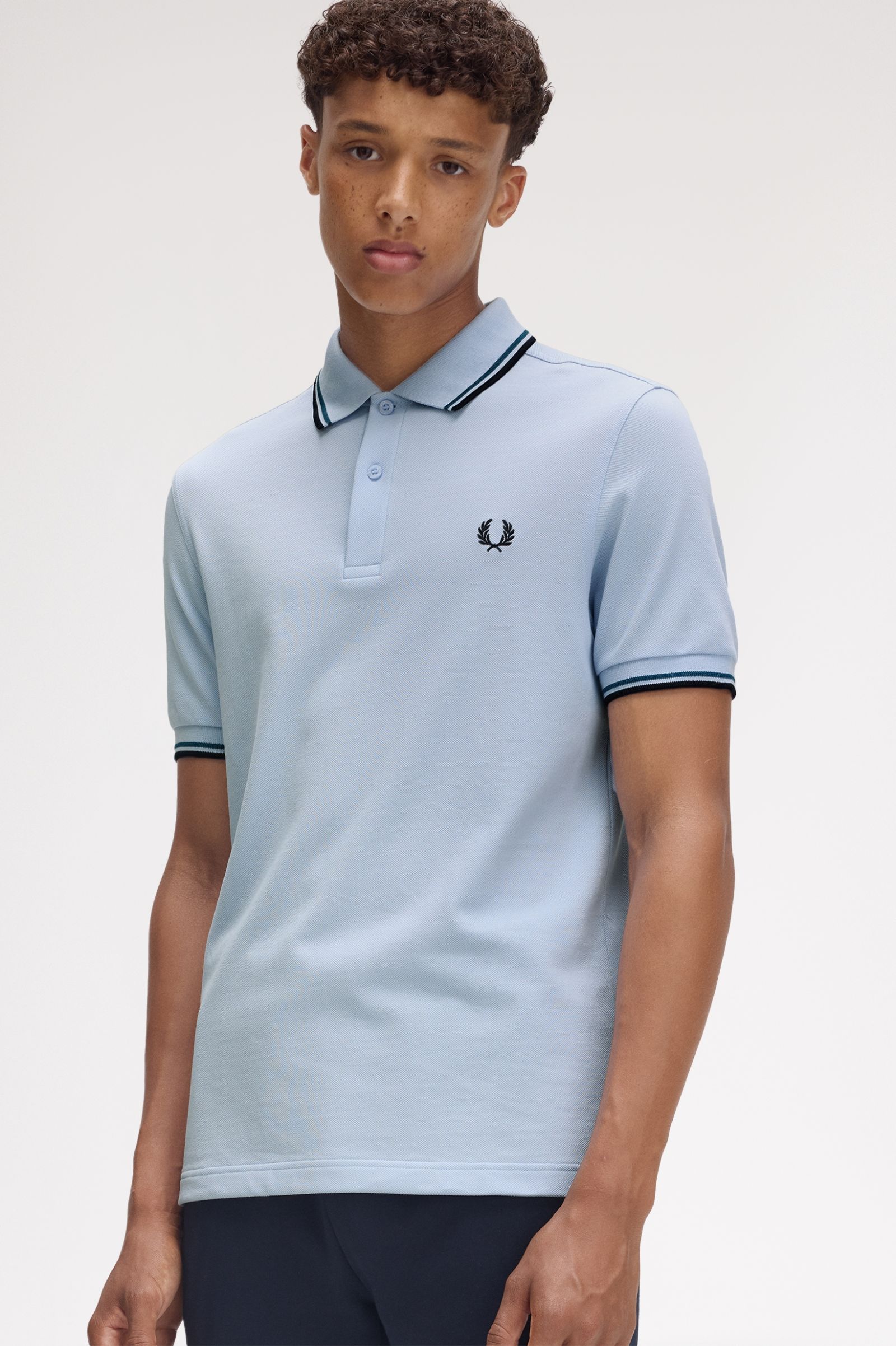 Fred Perry Polo Piqué Algodão Regular Fit Modelo 3 - detalhe