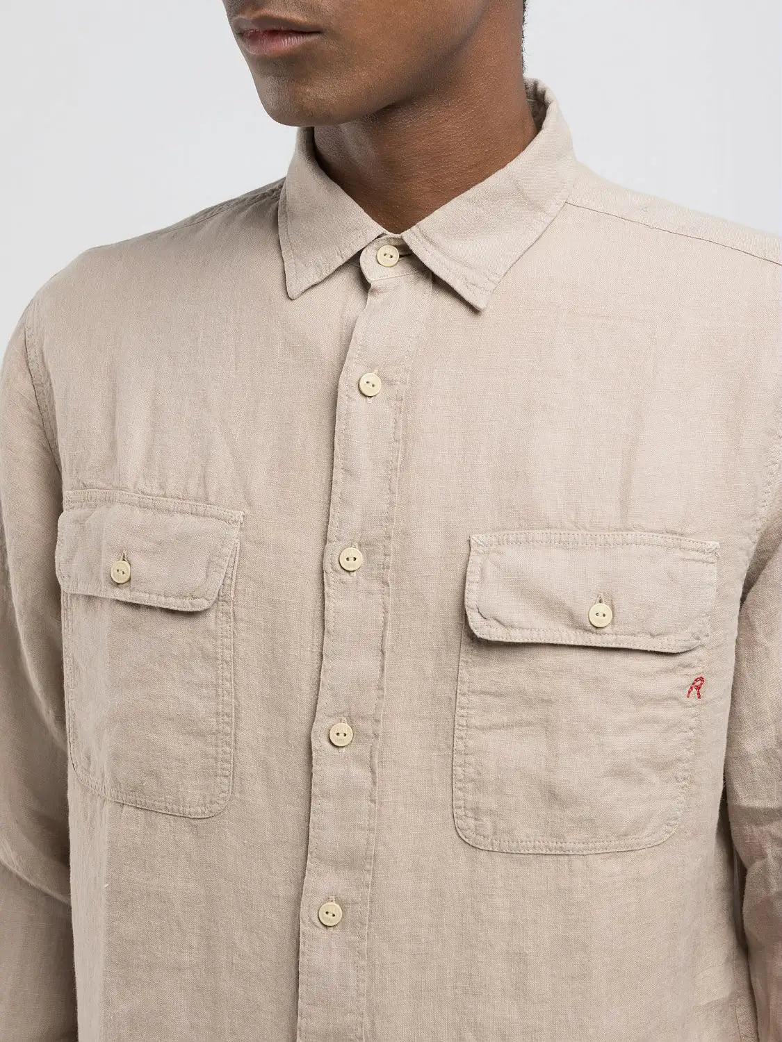 Replay Camisa linho - detalhe