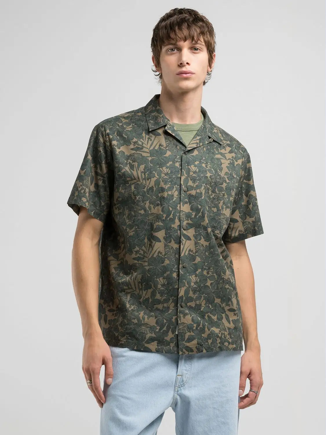 Replay Camisa verde 32 - vista frontal