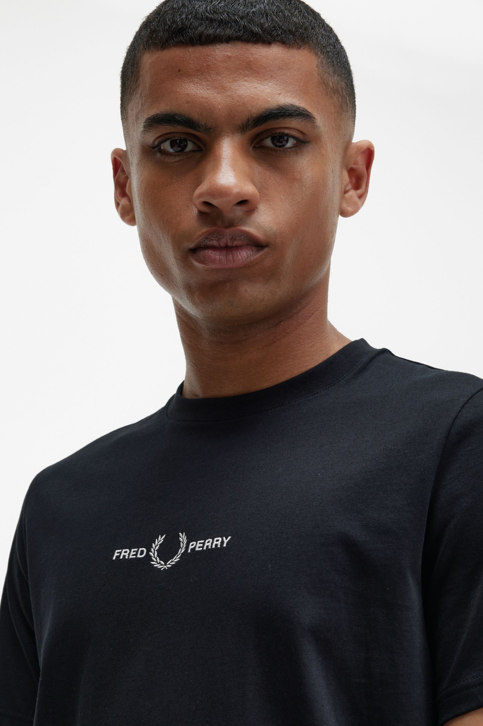 Fred Perry T-shirt Bordado Algodão Regular Fit