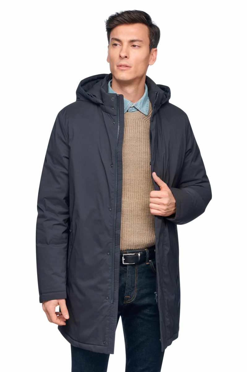 Geox Parka Aurelio Homem Modelo 2 azul - vista frontal