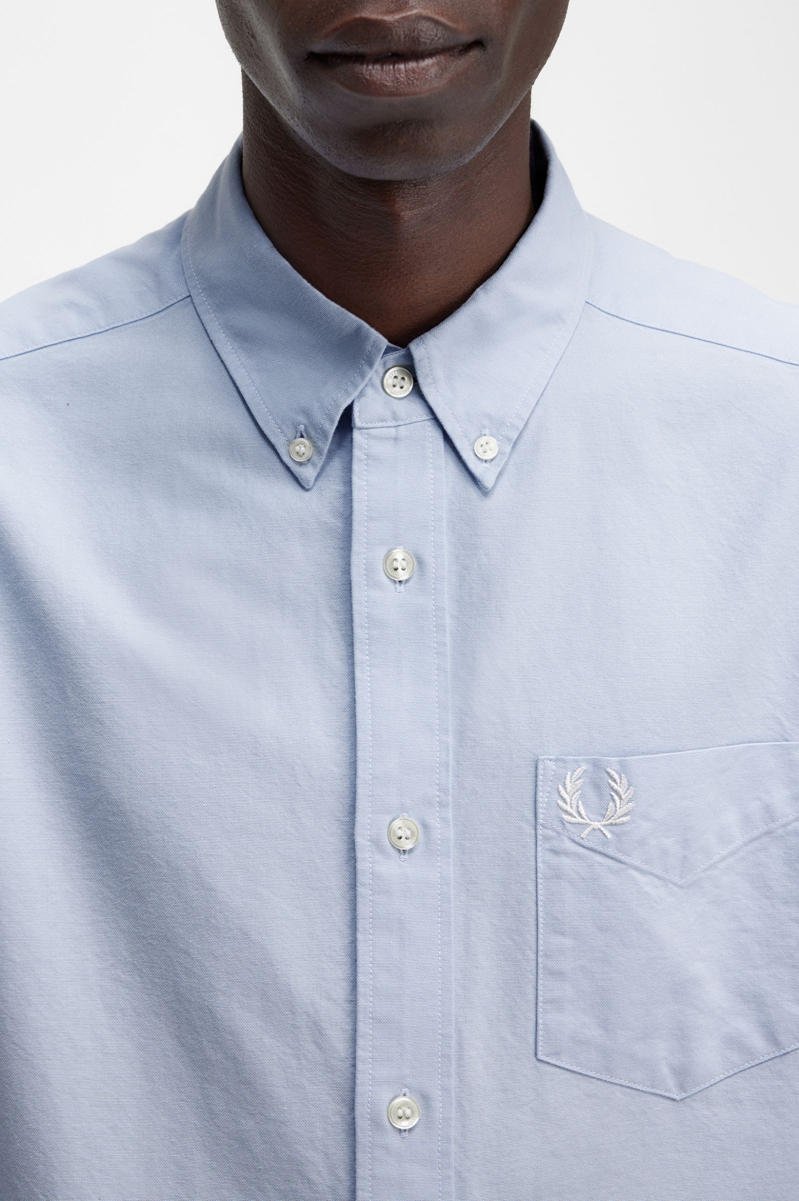 Fred Perry Camisa Algodão Oxford Regular Fit Modelo 6 - detalhe