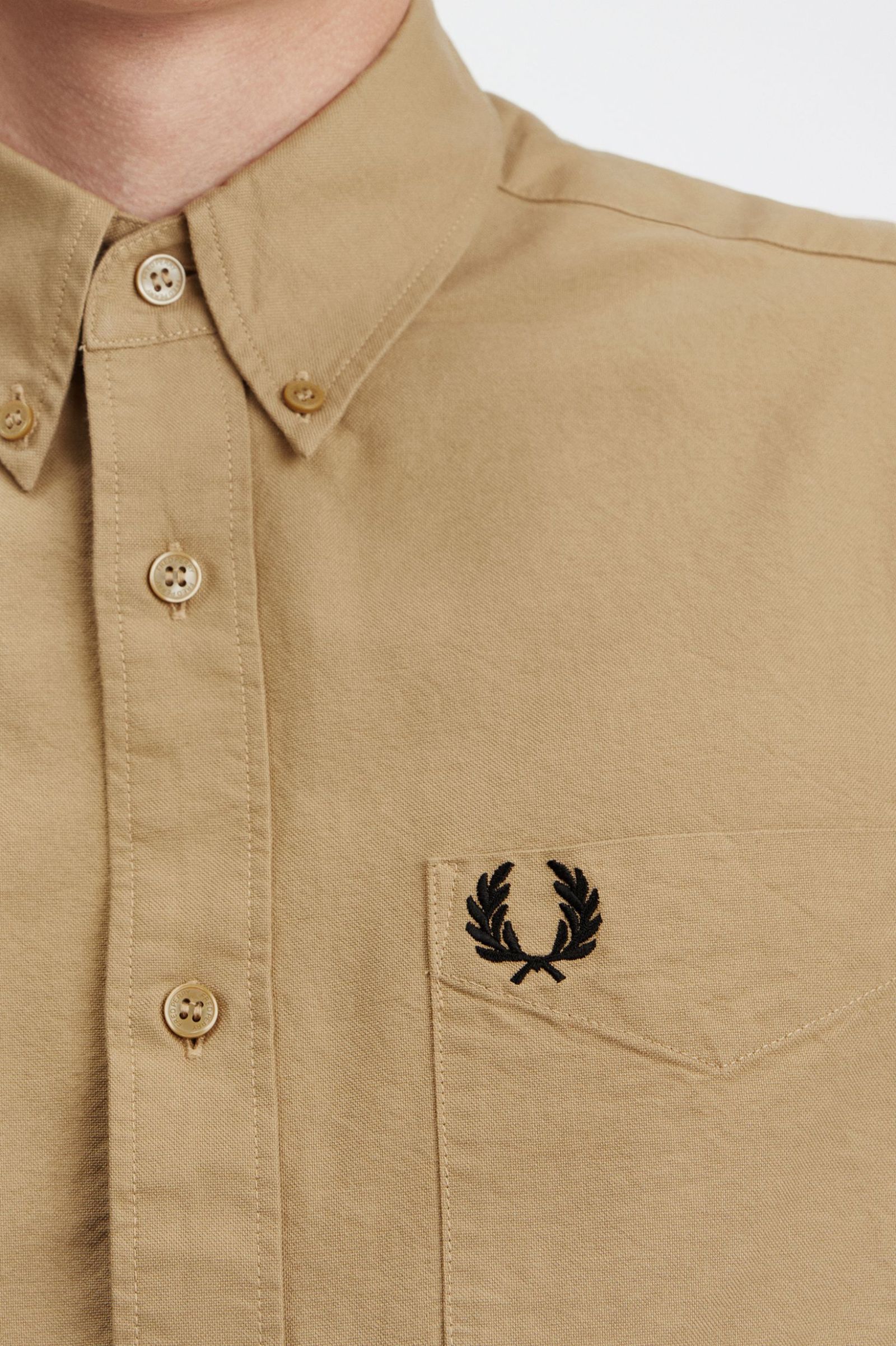 Fred Perry Camisa Algodão Oxford Regular Fit Modelo 3 - detalhe