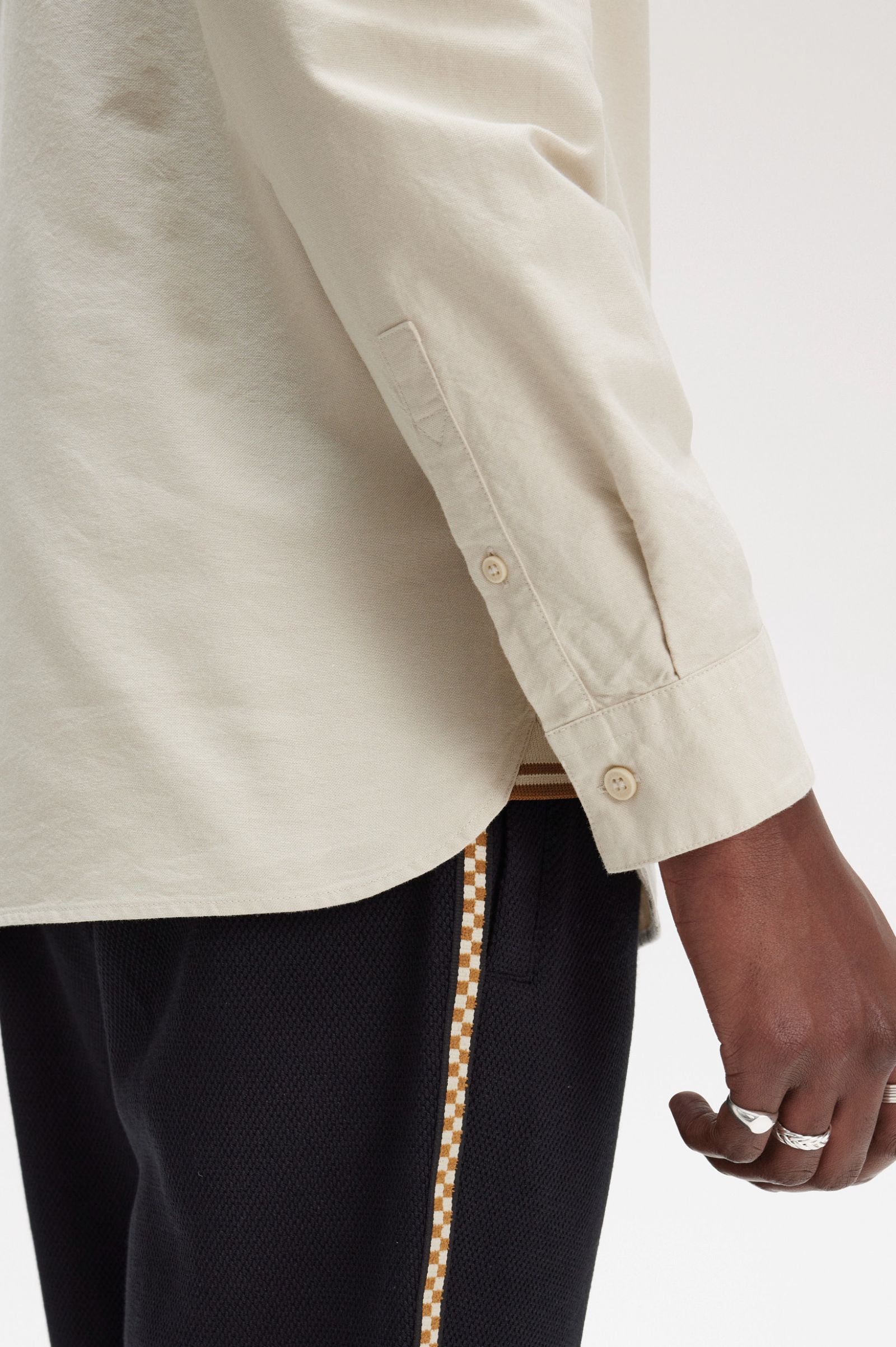 Fred Perry Camisa Algodão Oxford Regular Fit Modelo 4 - detalhe