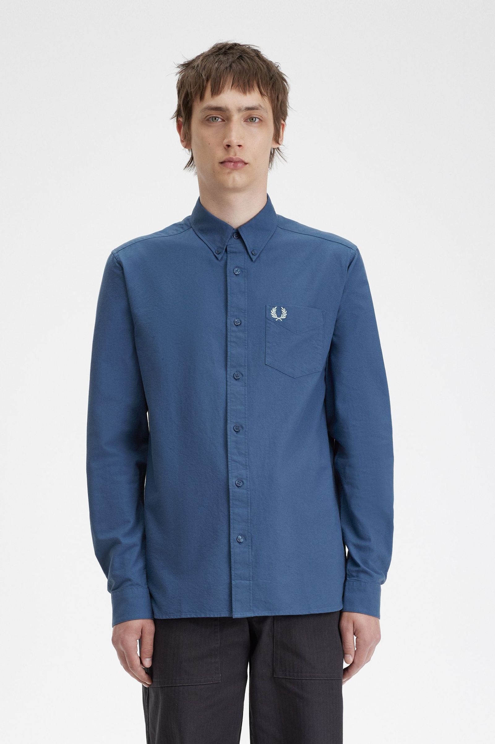 Fred Perry Camisa Algodão Oxford Regular Fit Modelo 3