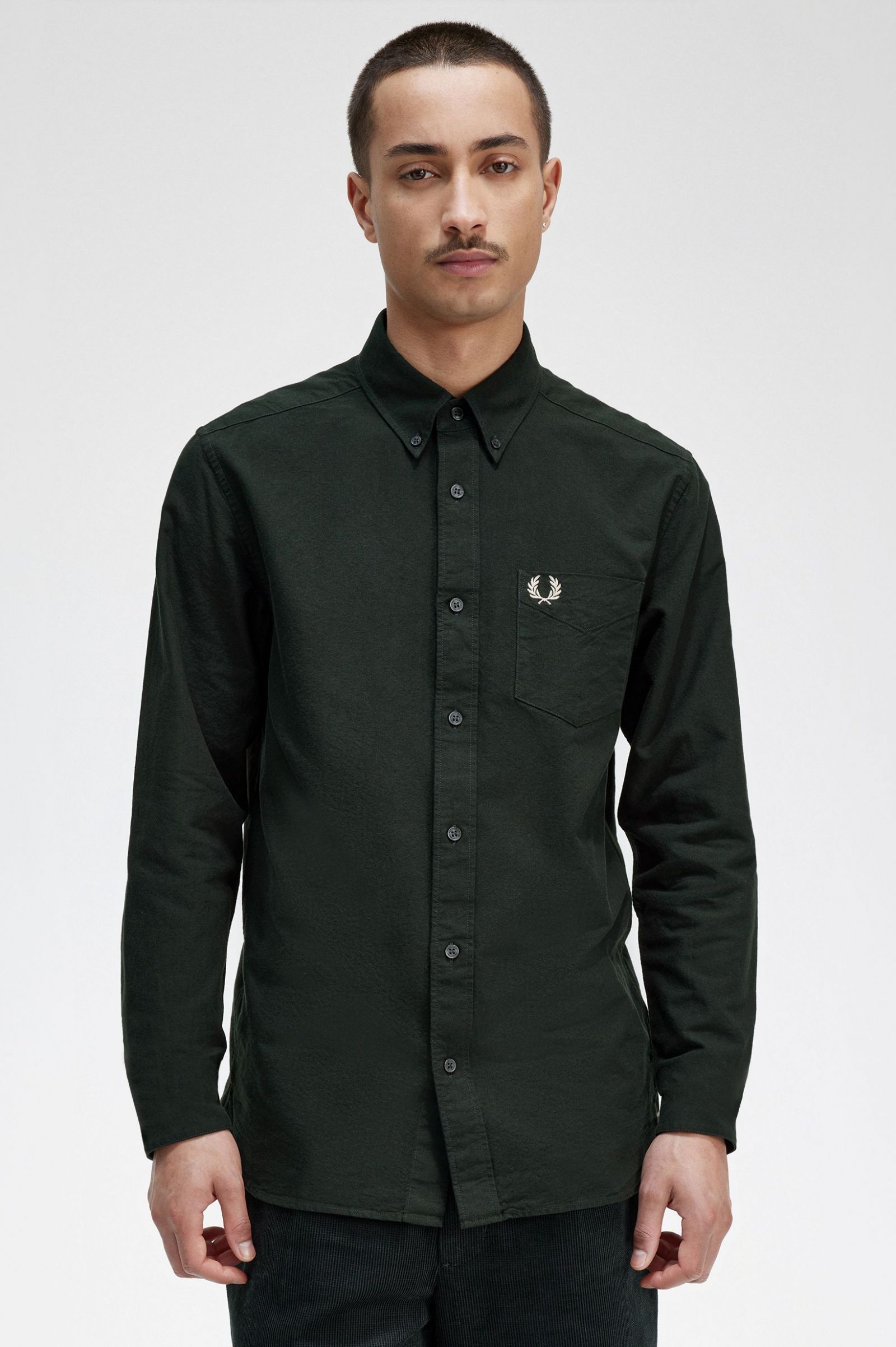 Fred Perry Camisa Algodão Oxford Regular Fit Modelo 4