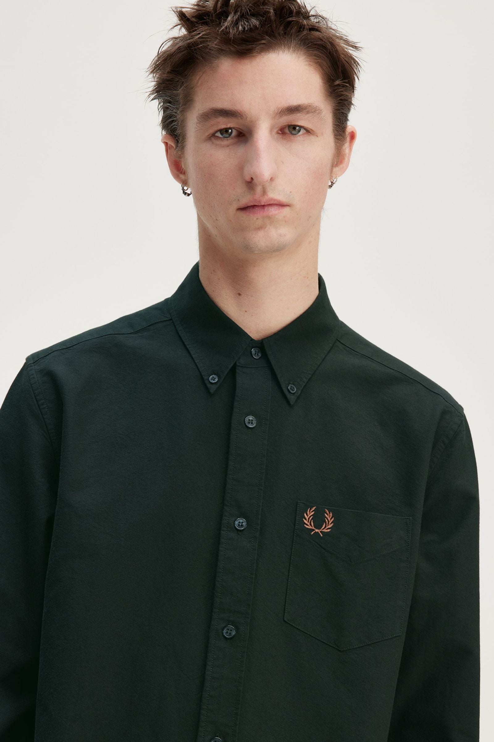 Fred Perry Camisa Algodão Oxford Regular Fit