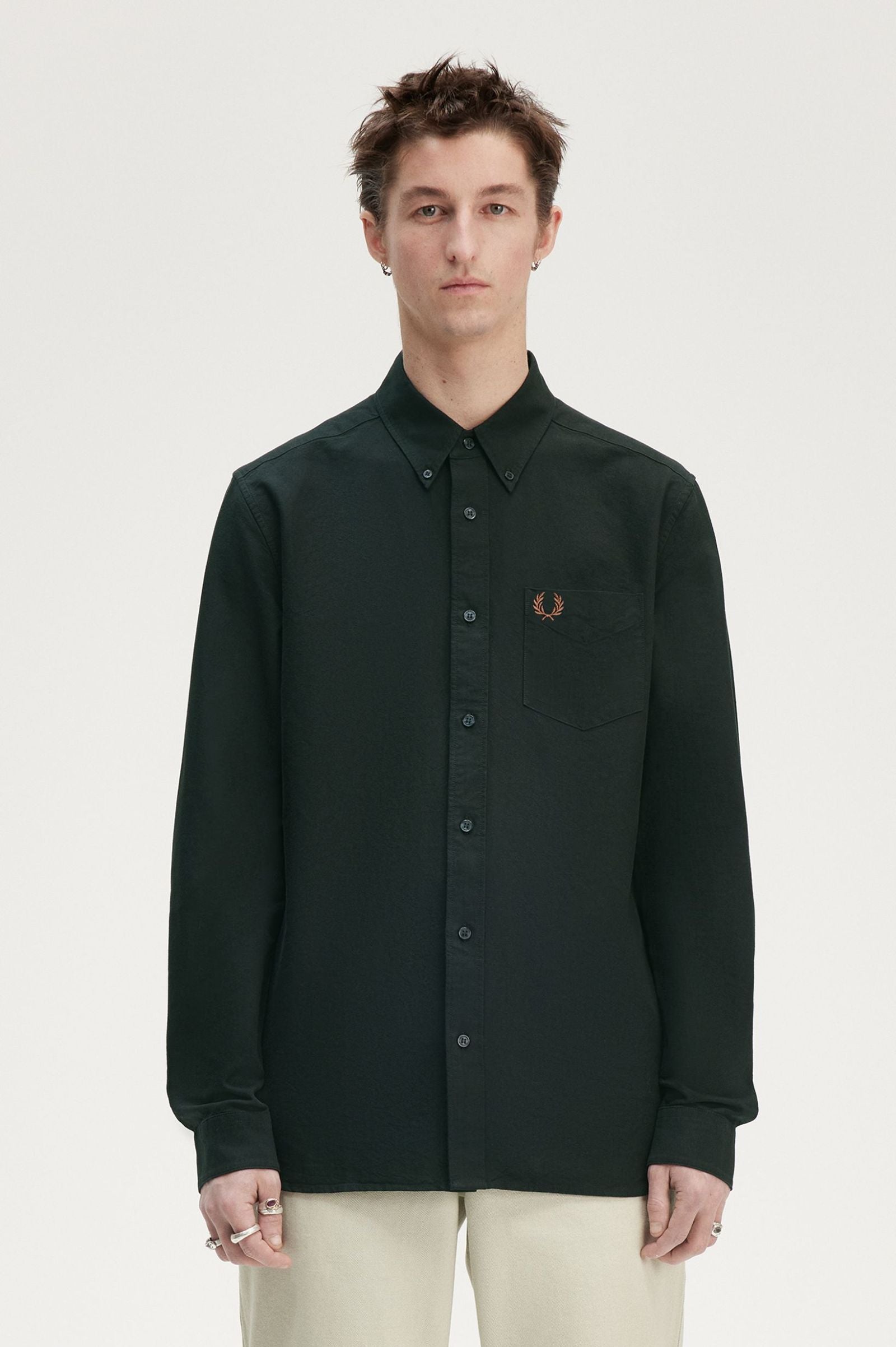 Fred Perry Camisa Algodão Oxford Regular Fit