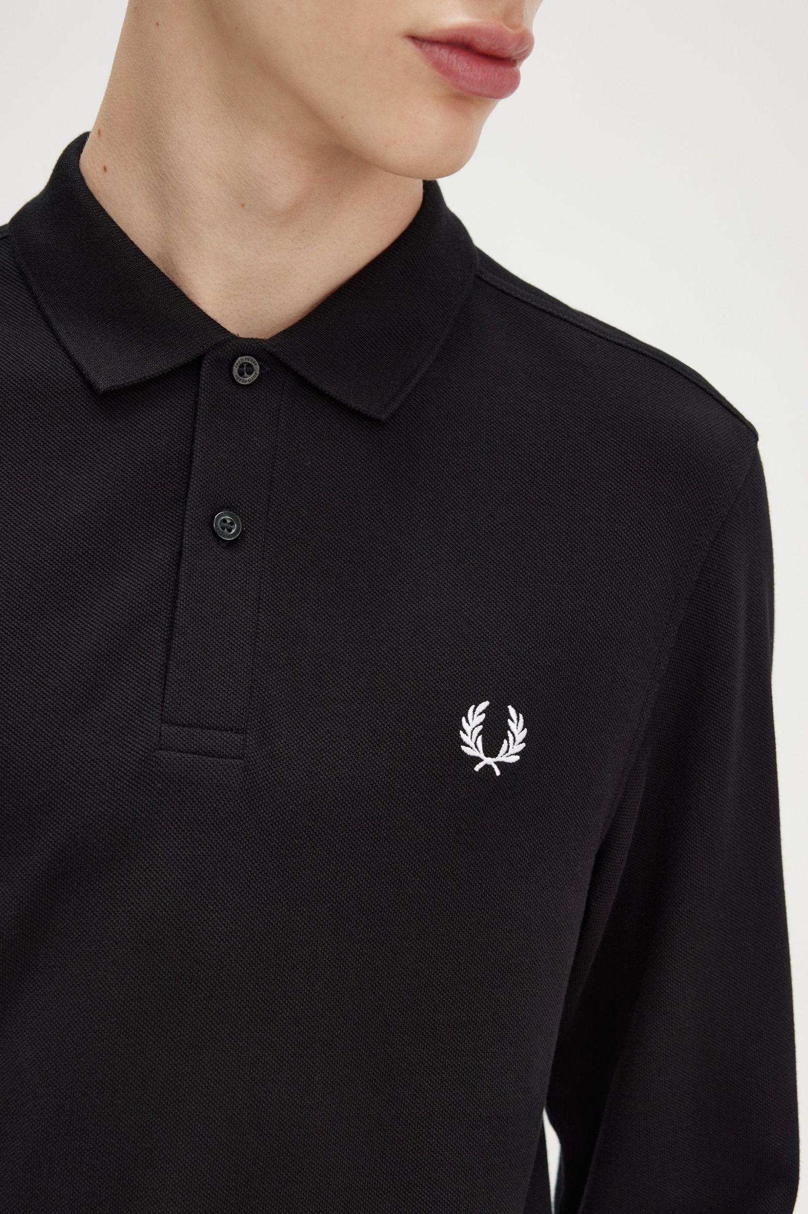 Fred Perry Polo Piqué Algodão Regular Fit Modelo 8 - detalhe