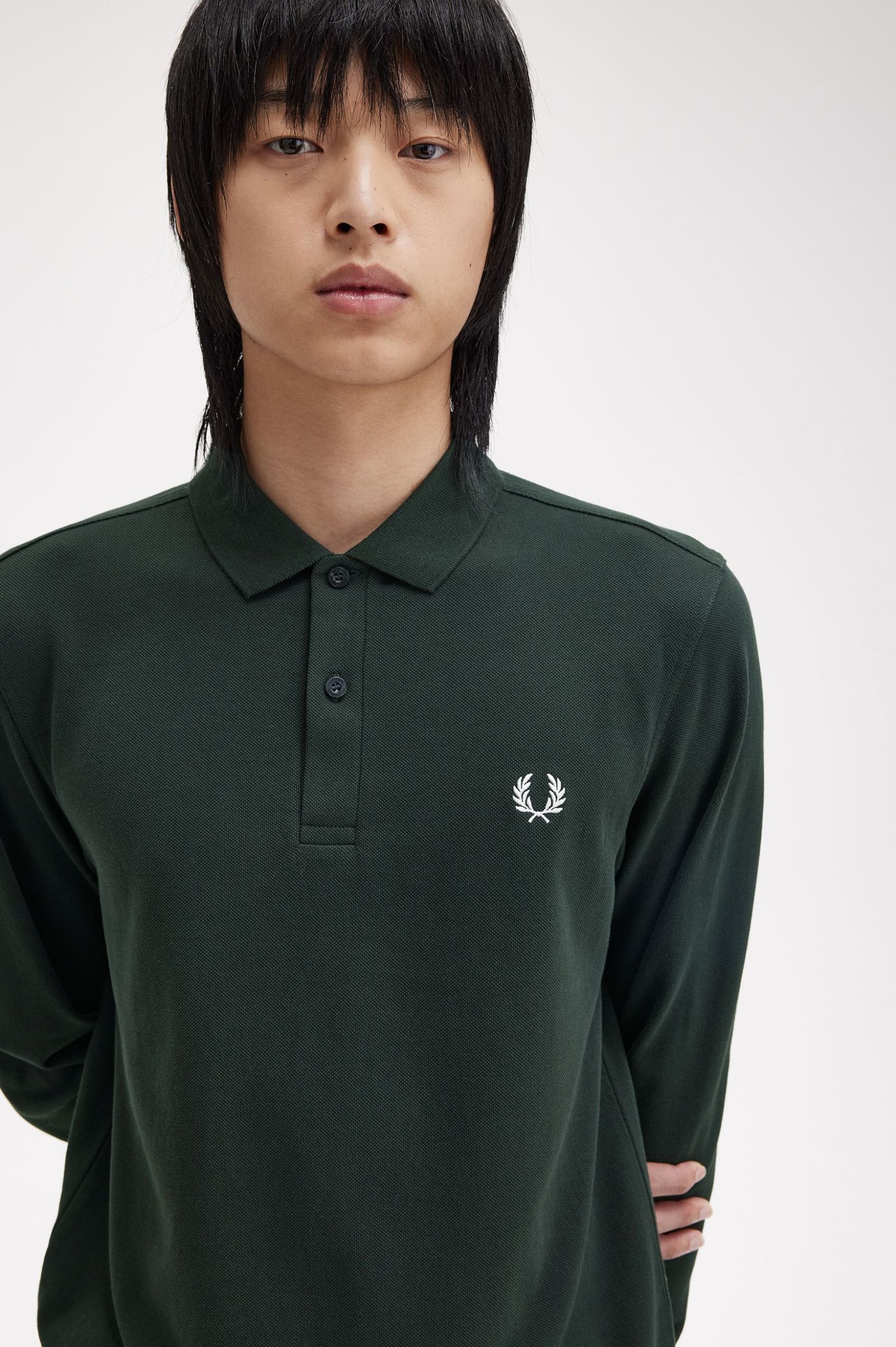 Fred Perry Polo Piqué Algodão Regular Fit Modelo 7 - detalhe