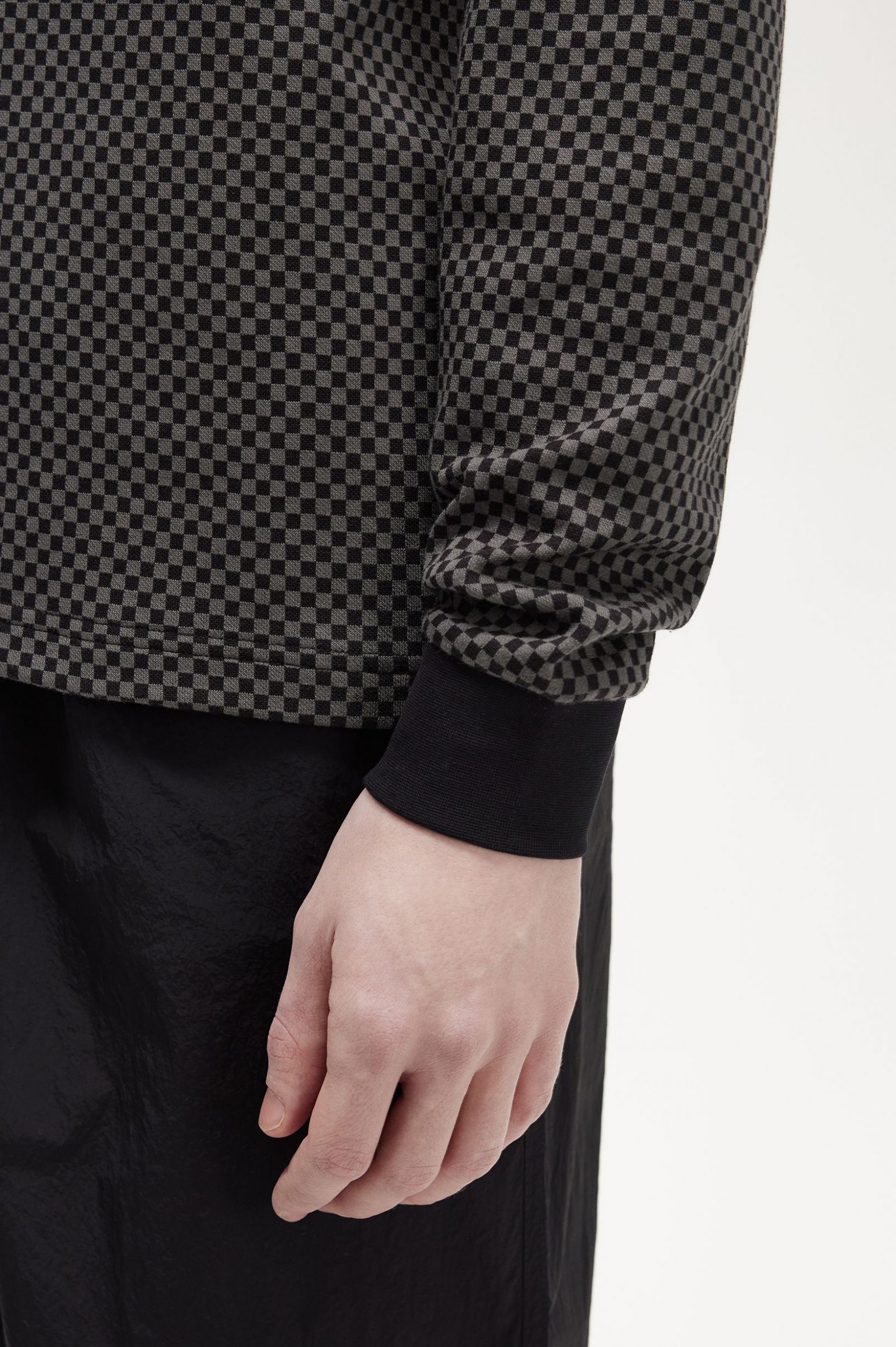 Fred Perry Polo Bordado Xadrez Piqué - detalhe