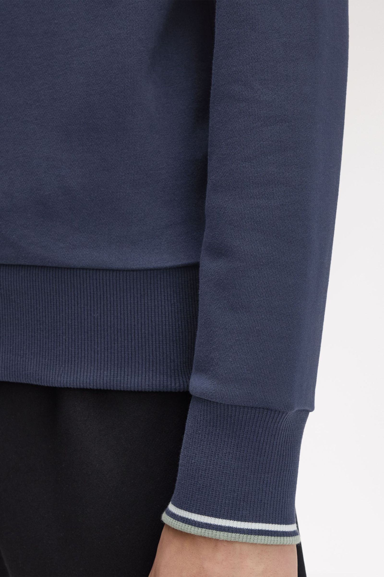 Fred Perry Sweatshirt Bordado Algodão Regular Fit - detalhe