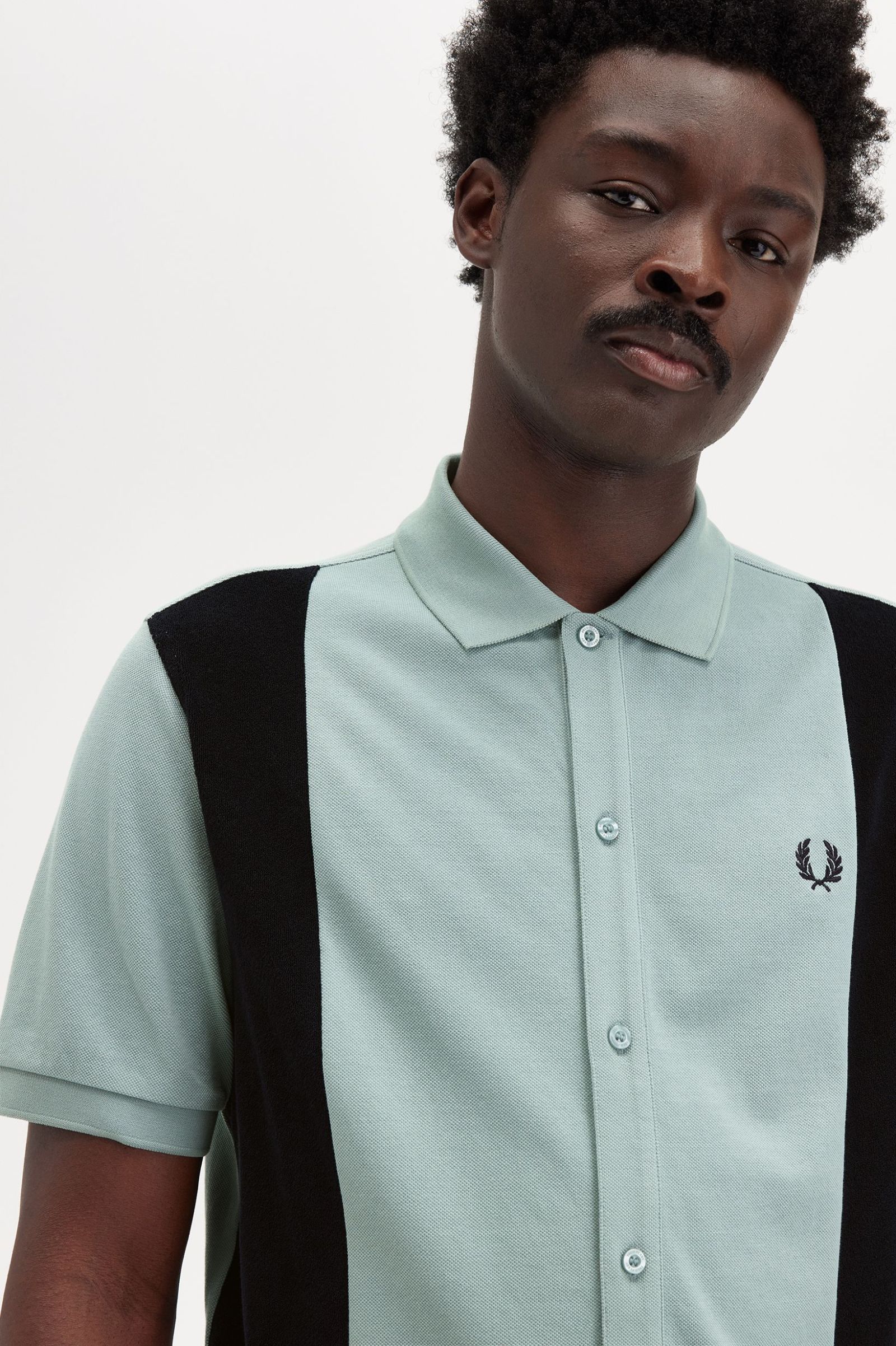 Fred Perry Camisa Bordado Piqué Algodão Modelo 2