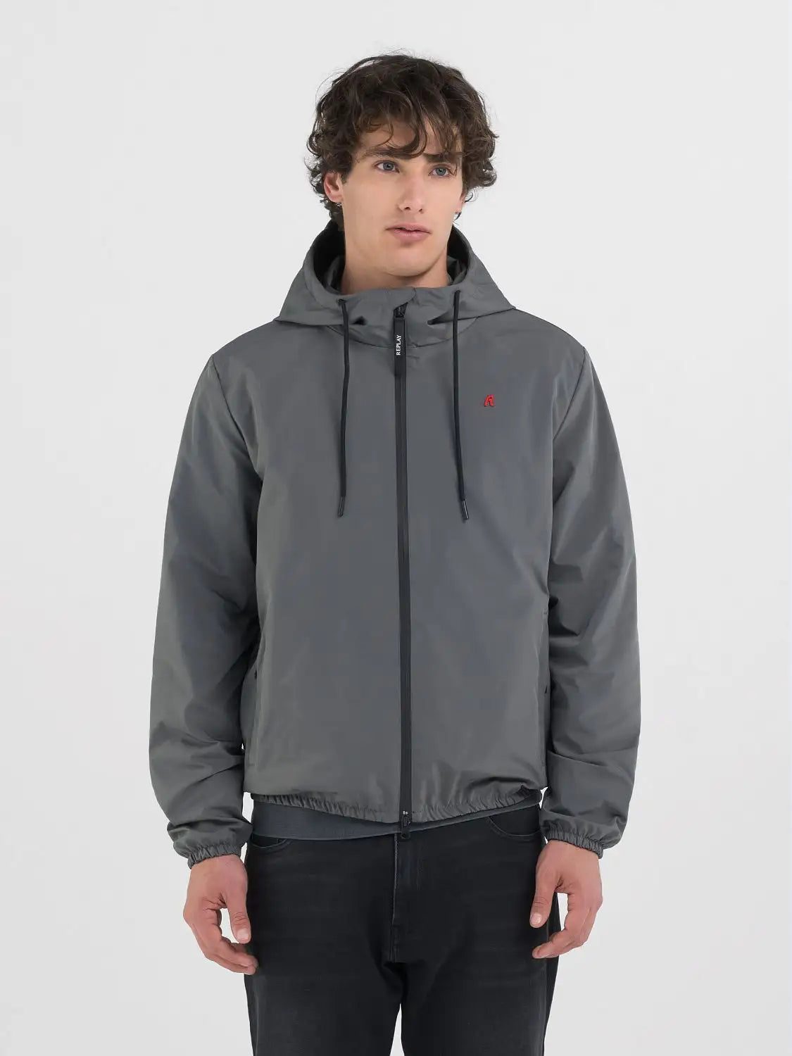 Replay Blusão Modelo 2 cinzento - vista frontal