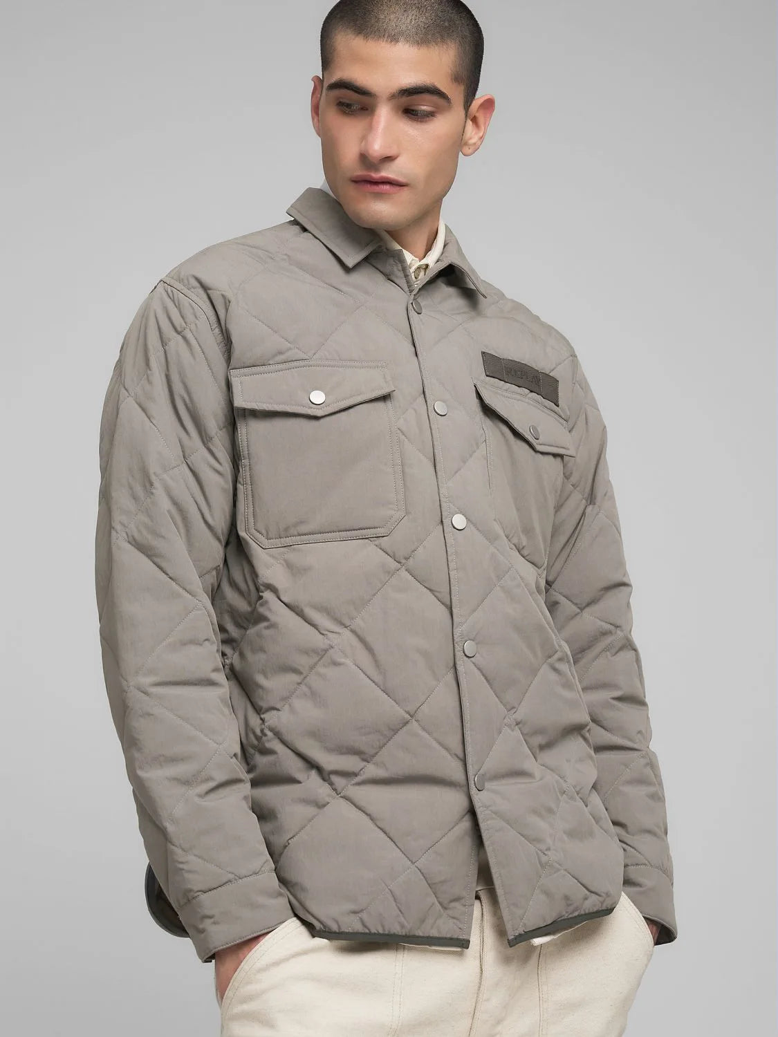 Replay Blusão com forro e tecido losangos