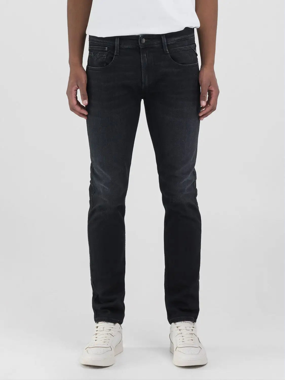 Replay Jeans Anbass preto - vista frontal