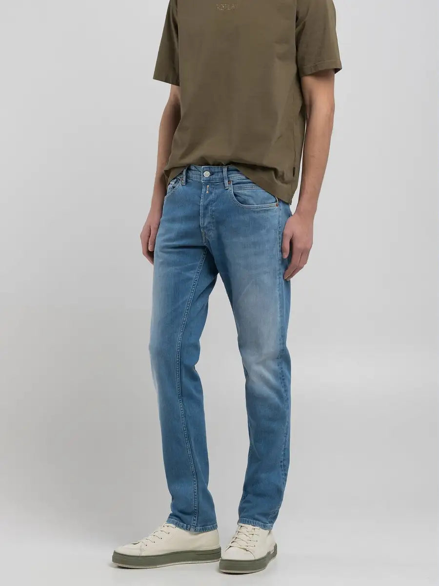 Replay Jeans Grover Modelo 4 azul - vista frontal