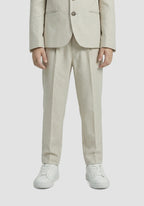 Antony Morato Calças bege em linho e viscose com cordão