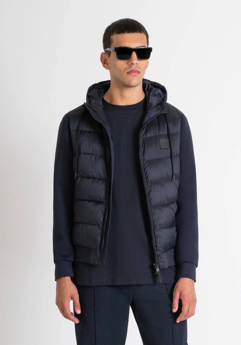 Antony Morato Hoodie com Capuz com Bolsos Modelo 2 azul - vista frontal