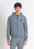 Antony Morato Hoodie com Capuz com Bolsos cinzento - vista frontal