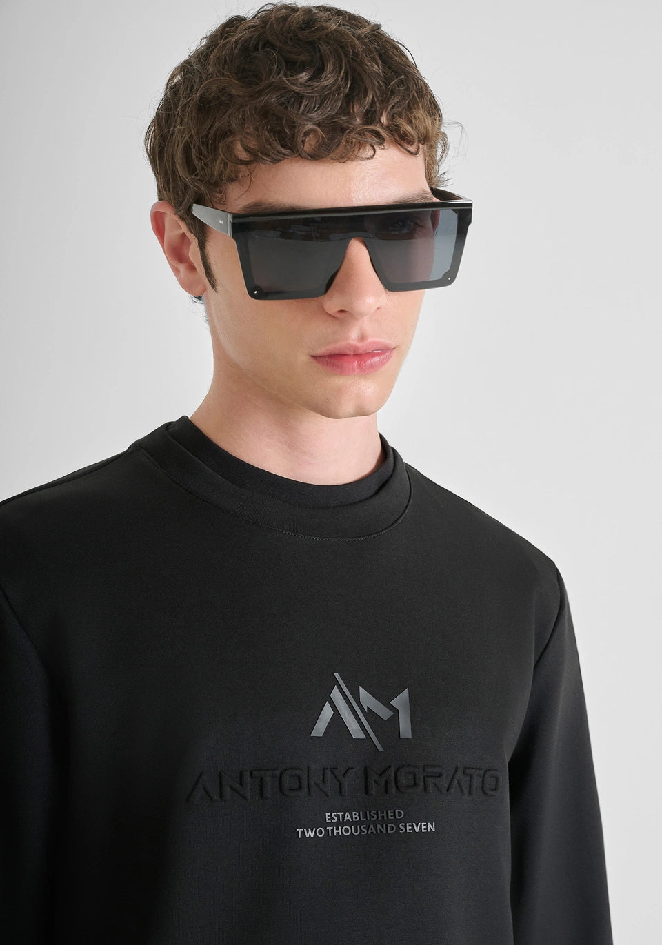 Antony Morato Sweatshirt Algodão Interlock Slim Fit - detalhe