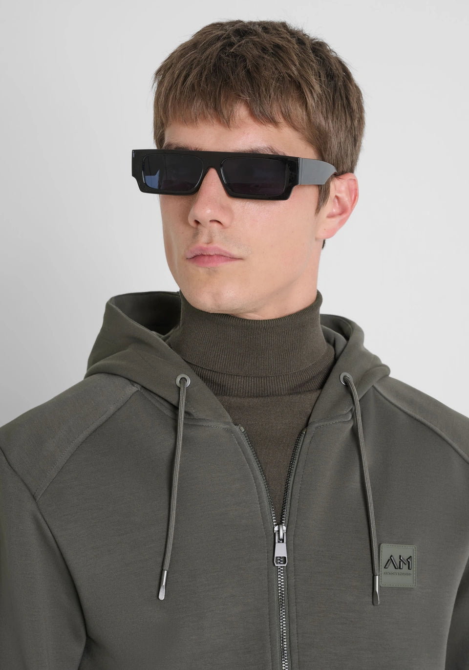 Antony Morato Hoodie Viscose com Capuz com Zíper - detalhe