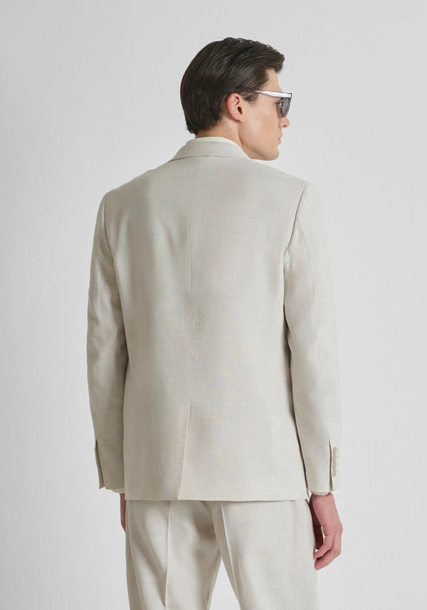 Antony Morato Casaco assertoado bege em linho e viscose