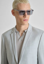 Antony Morato Cazadora gris claro Slim Fit con micropatrón