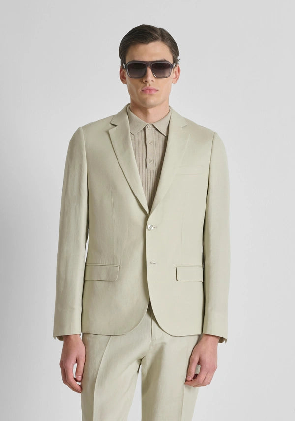 Antony Morato Casaco bege em linho e viscose