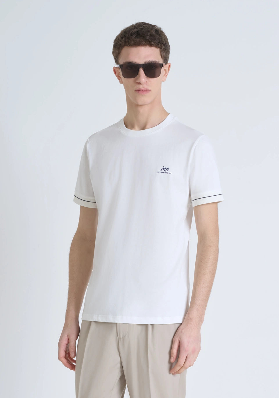 Antony Morato T-shirt Algodão Slim Fit Estampado Modelo 3 - vista alternativa