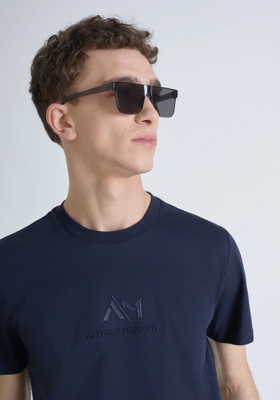 Antony Morato T-shirt Algodão Slim Fit Estampado Modelo 2