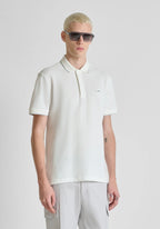Antony Morato Striped 3-button pique polo