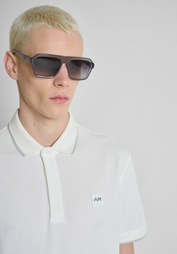 Antony Morato Polo piqué Gola de 3 botões com risca