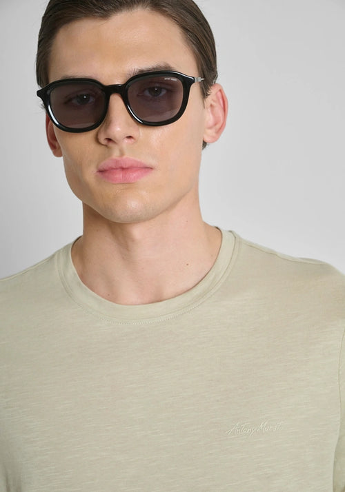 Antony Morato t-shirt gola redonda relaxed fit logo peito