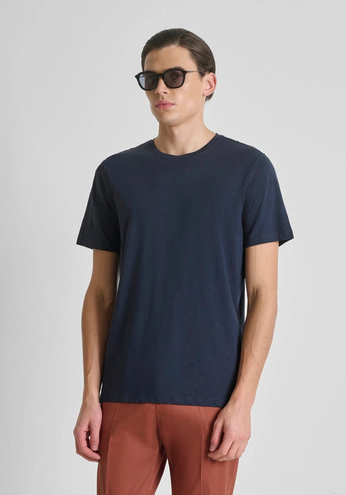 Antony Morato t-shirt gola redonda relaxed fit logo peito