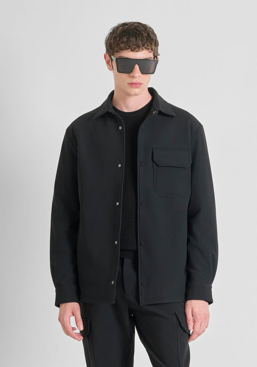 Antony Morato Sobrecamisa com Bolsos preto - vista frontal
