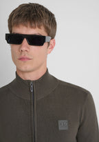 Antony Morato Blusão Viscose Slim Fit com Zíper - detalhe