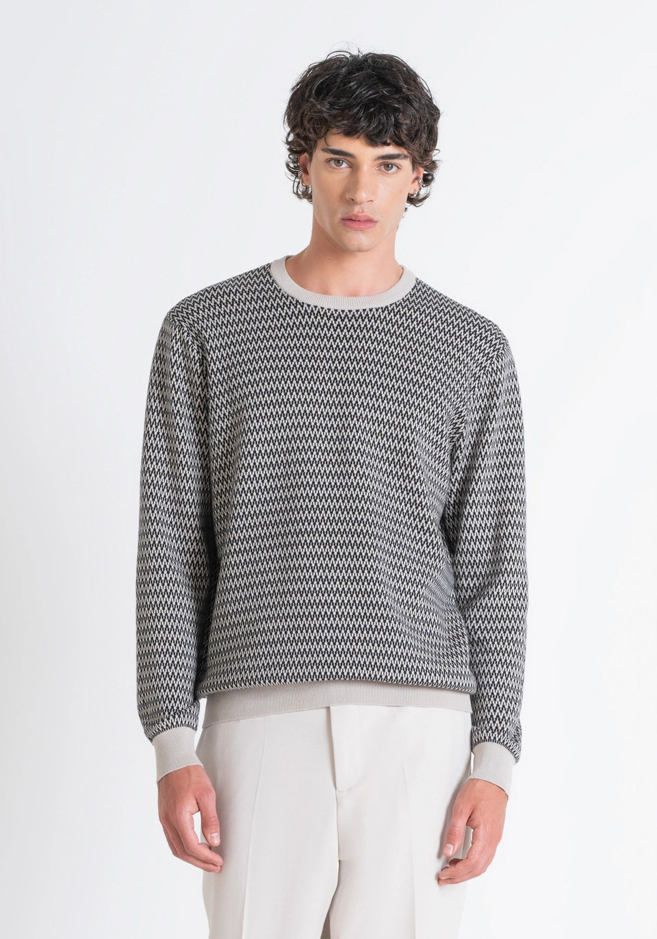 Antony Morato Camisola Algodão bege - vista frontal