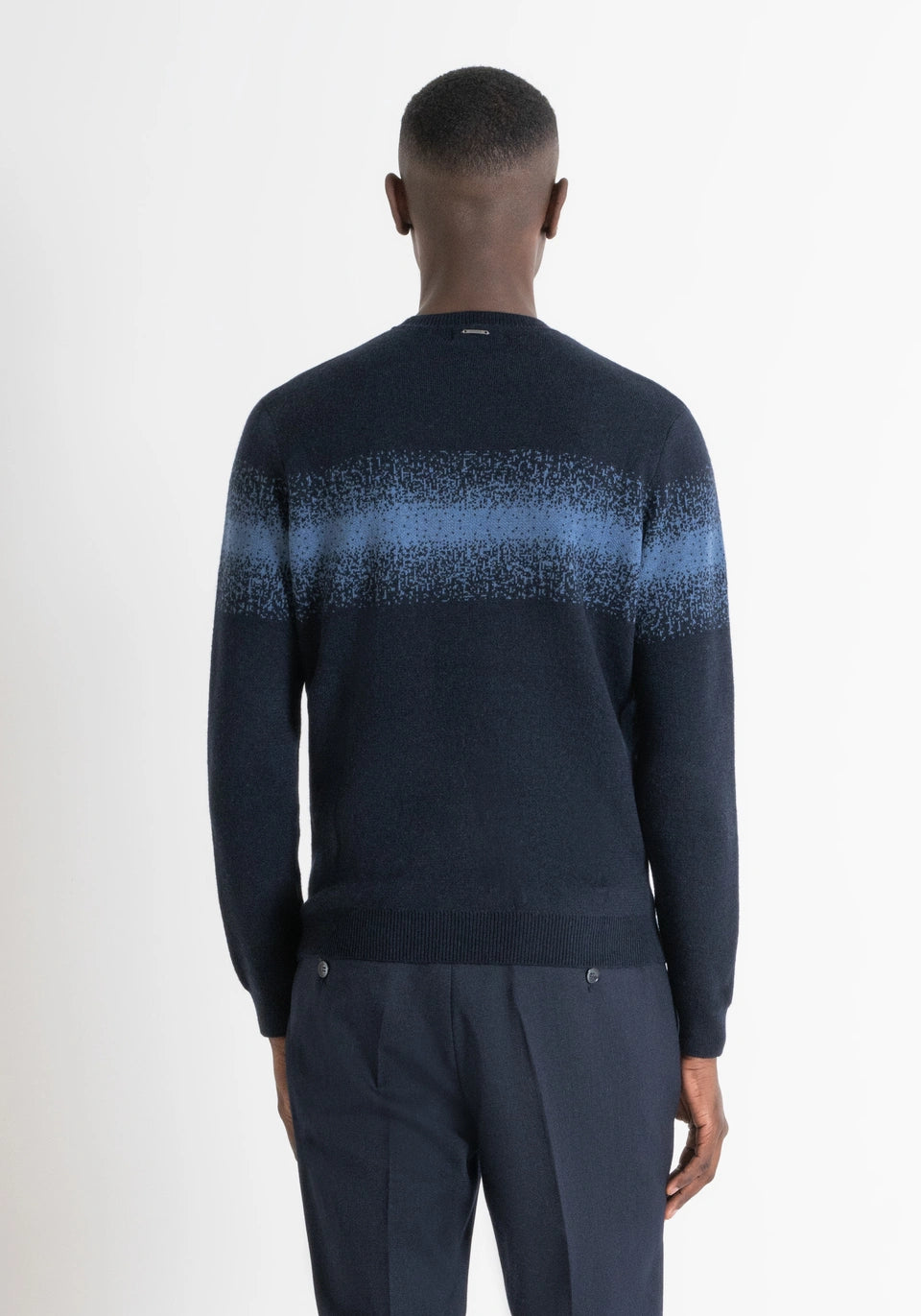 Antony Morato Camisola Camisola Padrão Geométrico Lã Merino - detalhe