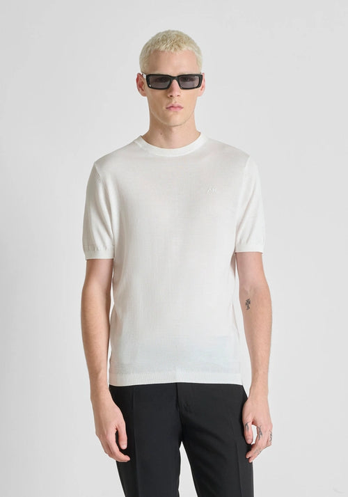 Camiseta de punto con cuello redondo Antony Morato