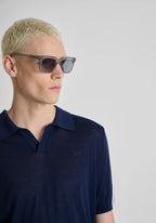 Antony Morato Knit polo shirt Buttonless collar various colours