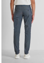 Antony Morato Pantalón azul con bolsillos laterales y micropatrón