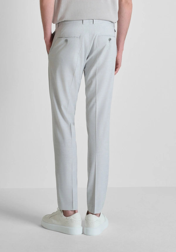Antony Morato Calças cinza claro com bolsos laterais e micro padrão