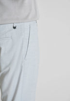 Antony Morato Pantalones gris claro con bolsillos laterales y micropatrón