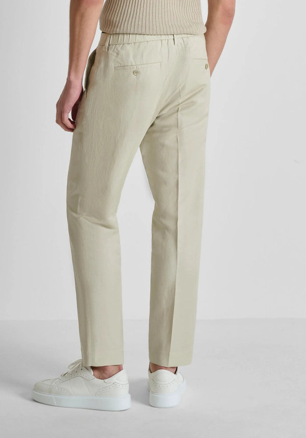 Antony Morato Calça bege em linho e viscose